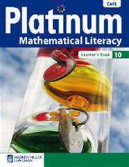 Platinum Mathematical Literacy Gr 10 Learner Book