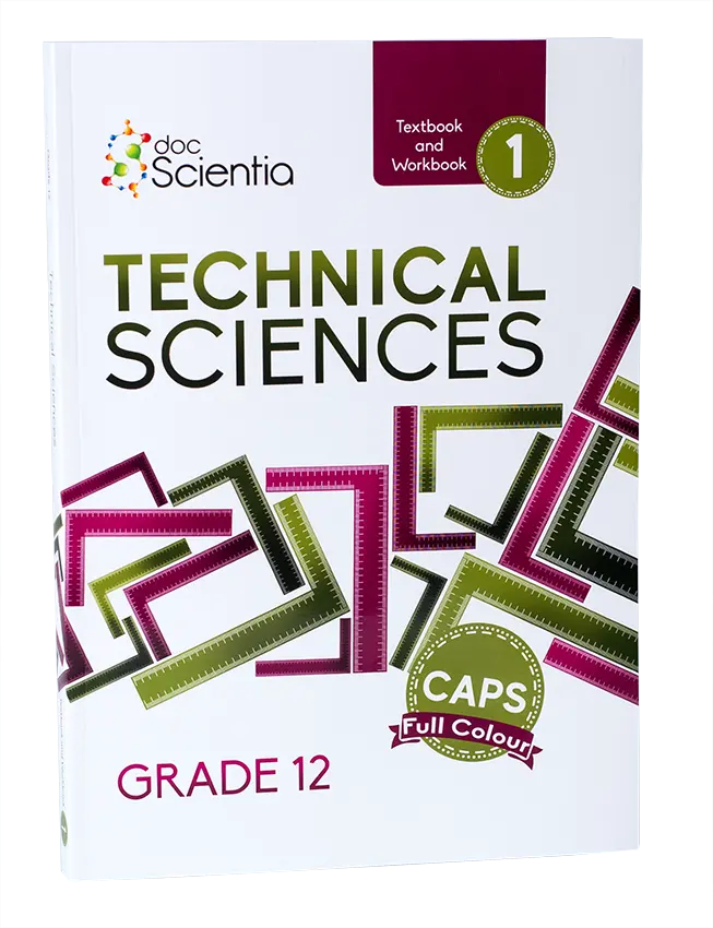 Gr 12 Technical Sciences Textbook and WBK Book 1 FULL COLOUR (Doc Scientia)