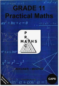 Gr 11 Practical Maths - (Answers in back)