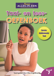 Nuwe Alles-In-Een GR 7 Taal- en lees Oefenboek vir Eerste Addisionele Taal