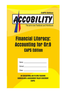 Financial Literacy: Accounting for Gr 9 - 2nd Year