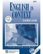 English in Context Gr 12 Teacher's Guide with Control Test Book and Question Bank CD