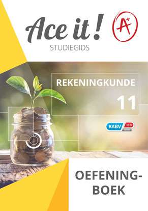 ACE IT! Rekeningkunde Gr 11 Oefenboek (AFRIKAANS)
