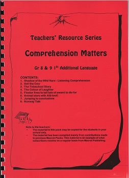 Comprehension Matters Gr 8/9 FAL TRP