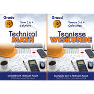 Gr 10 Technical Maths Term  3 4 Solutions/Tegniese Wiskunde Termyn 3&4 Oplossings