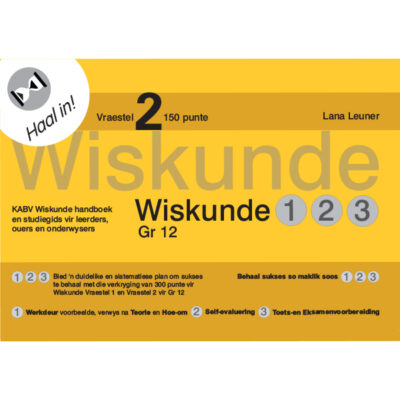 Amaniyah Wiskunde 123 Haal in!  Vraestel 2 Gr 12 Handboek (3de Edisie) (AminiYah)