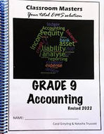 Classroom Masters Gr 9 Accounting 2022 Edition
